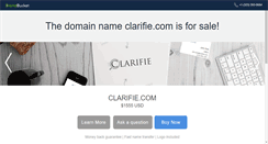 Desktop Screenshot of clarifie.com